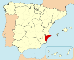 Mapa de Alicante/Alacant
