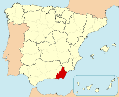 Mapa de Almería