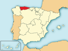 Mapa de Asturias