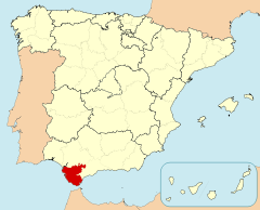 Mapa de Cádiz