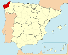Mapa de A Coruña