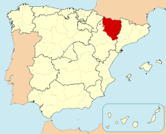 Mapa de Huesca