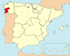Mapa de Pontevedra