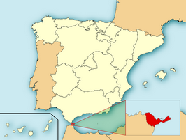 Mapa de Ceuta