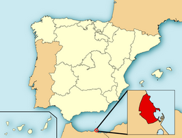 Mapa de Melilla